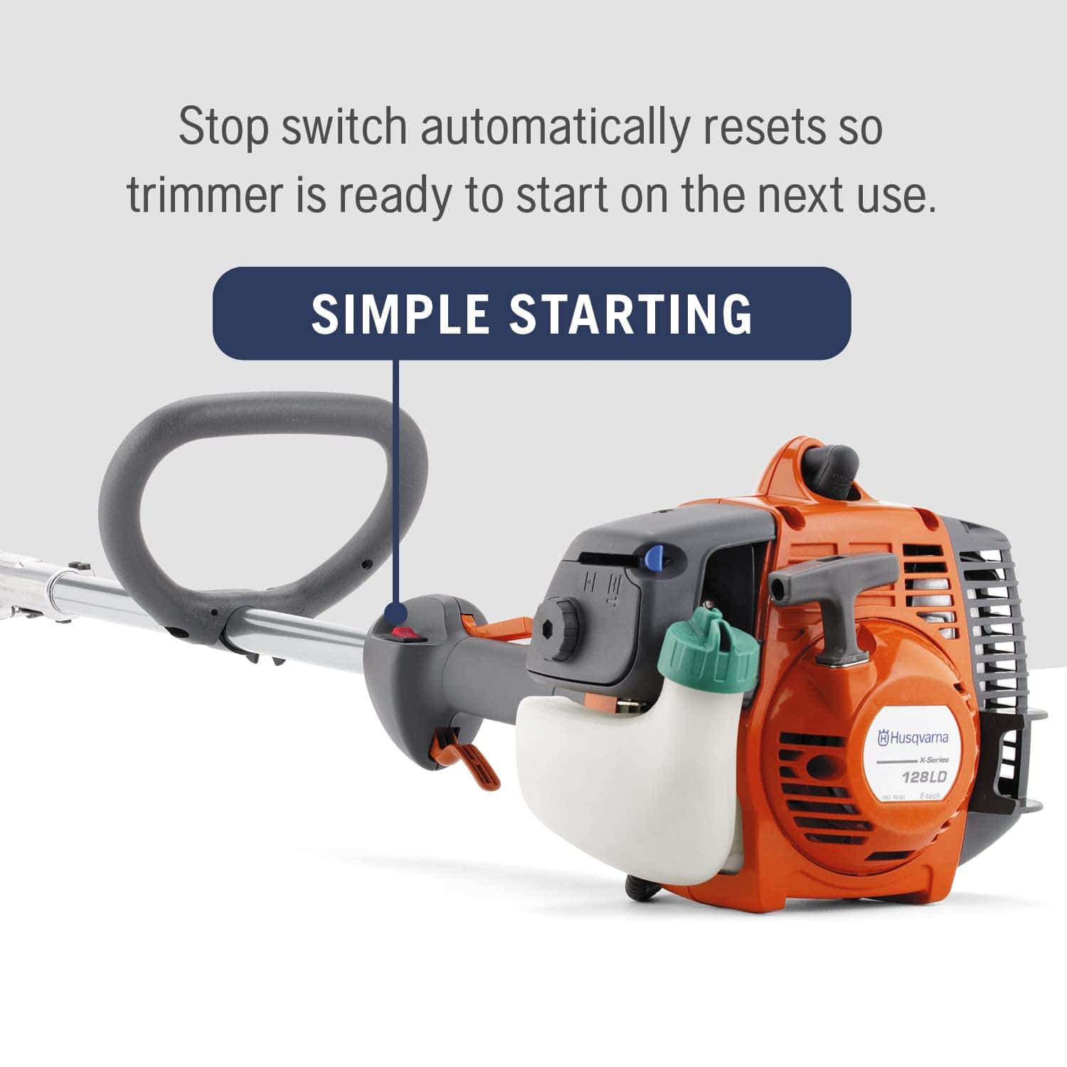 128LD Gas String Trimmer, 28-cc 2-Cycle, 17-inch Straight Shaft Gas String Trimmer with Tap ‘n Go trimmer head - Image 10