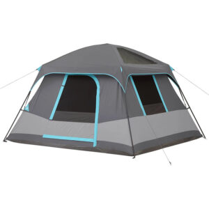 10' x 9' 6-Person Dark Rest Cabin Tent w/Skylight Ceiling Panels, 15.4 lbs