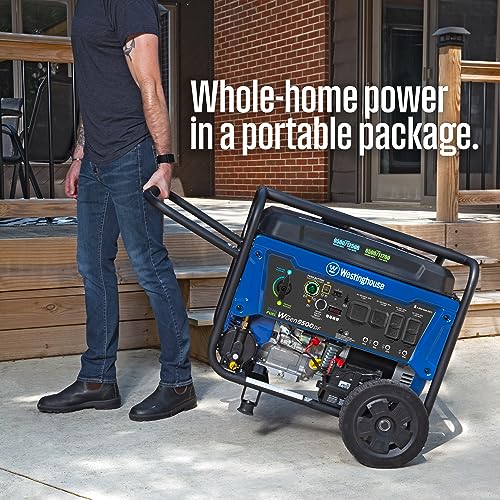 Westinghouse Outdoor Power Equipment 12500 Peak Watt Dual Fuel Home Backup Portable Generator - Image 11