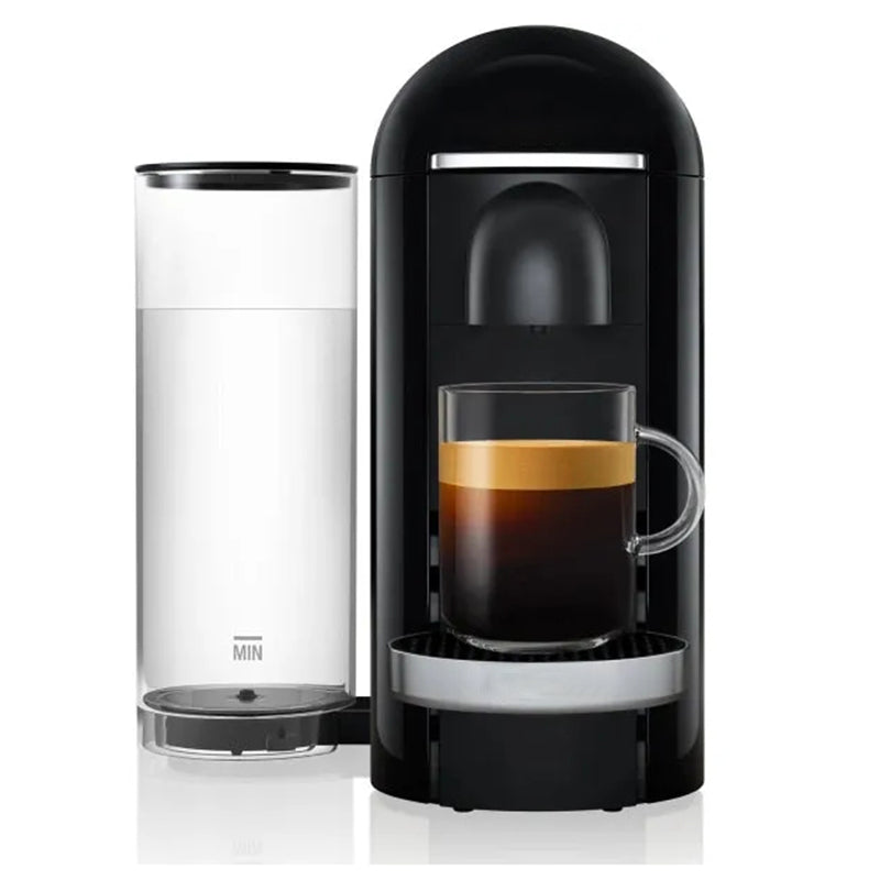 Vertuo Plus Deluxe Coffee and Espresso SingleServe Machine in Piano Black