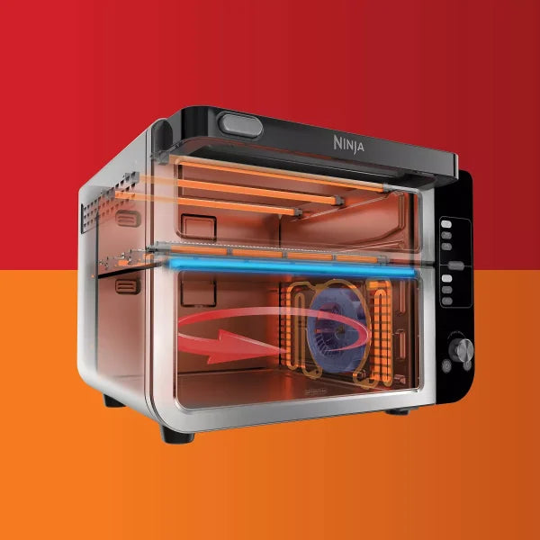 12-in-1 Double Oven with FlexDoor, FlavorSeal Smart Finish, Rapid Top Oven, Convection and Air Fry Bottom Oven DCT401 - Image 6